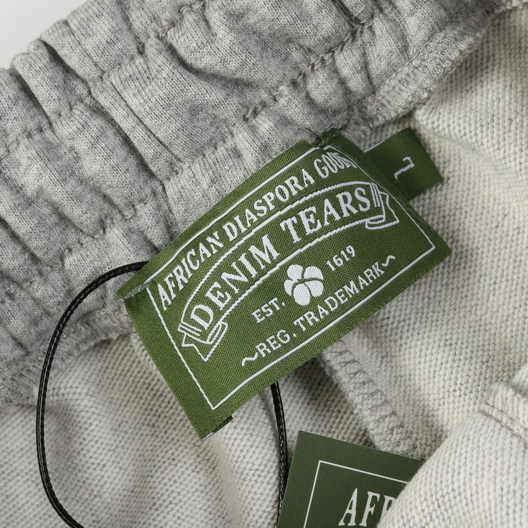 DENIM TEARS new summer kapok shorts Style No.: D241P140 Color: Gray Green Red Black Size: S M L XL